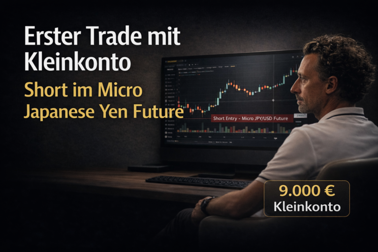Erster Trade mit Kleinkonto: Short im Micro Japanese Yen Future